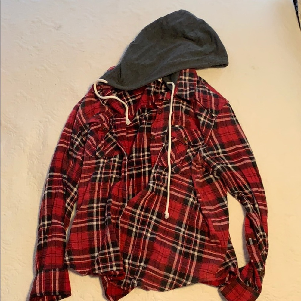 Hooded flannel